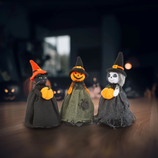 Decorațiune de Halloween vrăjitoare, 21 cm - 1 bucată