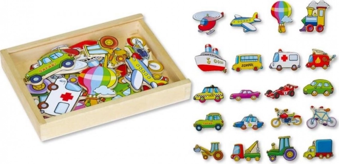 Magnete din lemn – transport