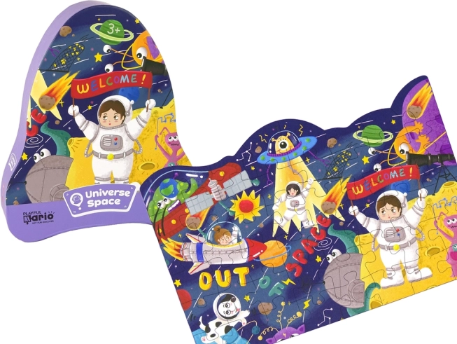 Puzzle Cosmos: OZN și Planete 48 de piese