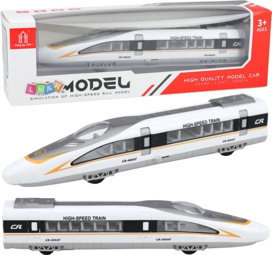 Tren de mare viteză cu lumini, sunete și uși care se deschid