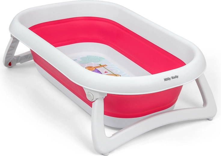 Cădiță pliabilă pentru bebeluș Milly Mally Aqua pink