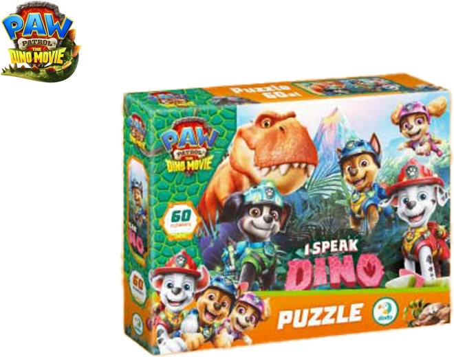 Puzzle Patrula Cățelușilor: The Dino Movie 60 de piese