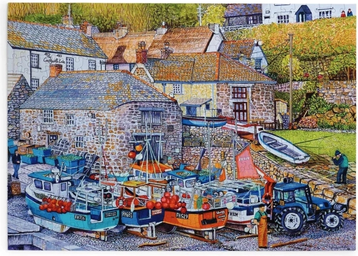 House of Puzzles Port de pescari – puzzle cu 500 de piese mari