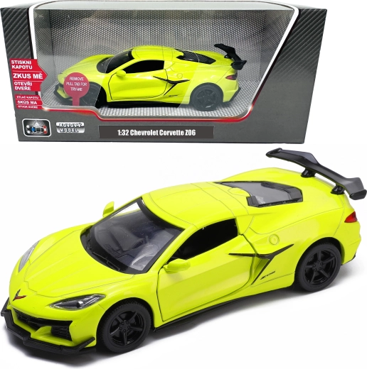 Model metalic Chevrolet Corvette C8 Z06 cu lumini și sunete 1:32