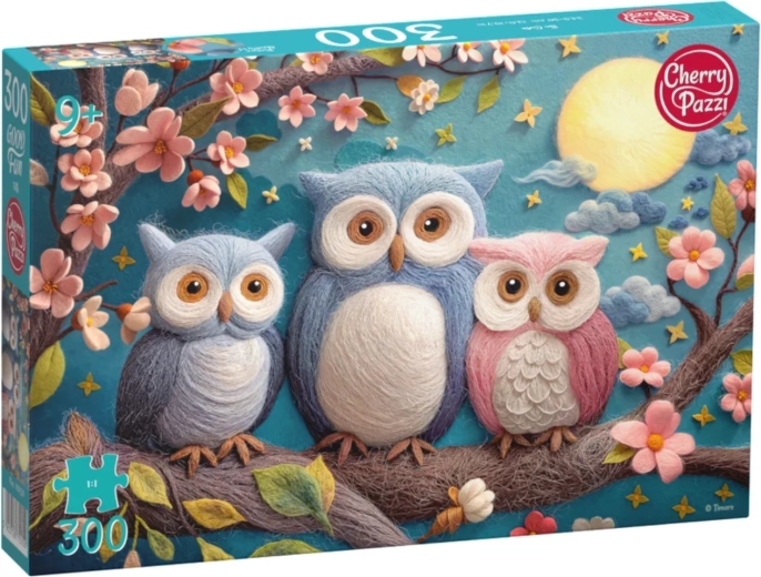Puzzle Cherry Pazzi Bufnițe drăguțe, 300 de piese