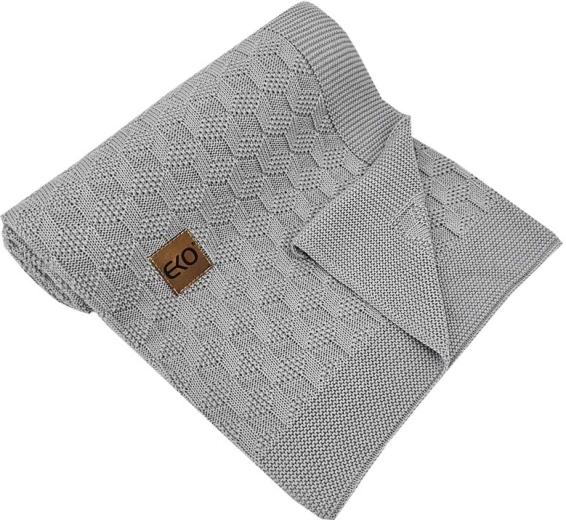 EKO pătură din bambus Light Grey 80 × 100 cm