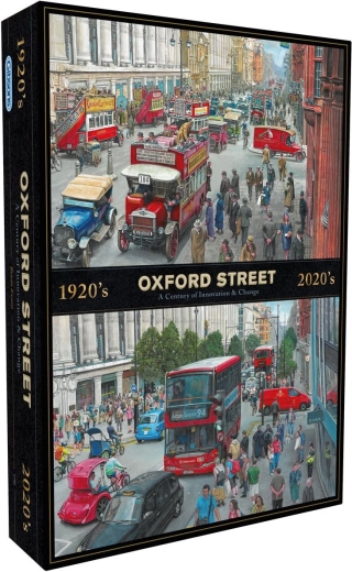 Puzzle Gibsons Oxford Street de-a lungul deceniilor 1000 piese