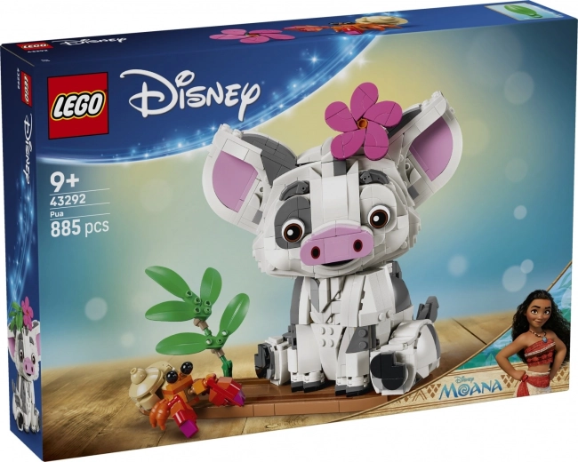 LEGO Disney Vaiana – Pua, figurină de purceluș articulată