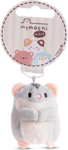 Breloc MyMochi hamsterul Shai gri 5 cm