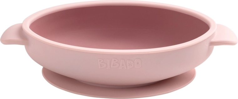 Bol din silicon Bibado cu ventuză blush - 1 bucată