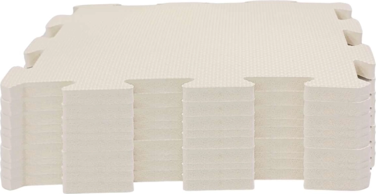 Nido.nido covoraș de joacă din spumă tip puzzle, 9 piese, ivory white