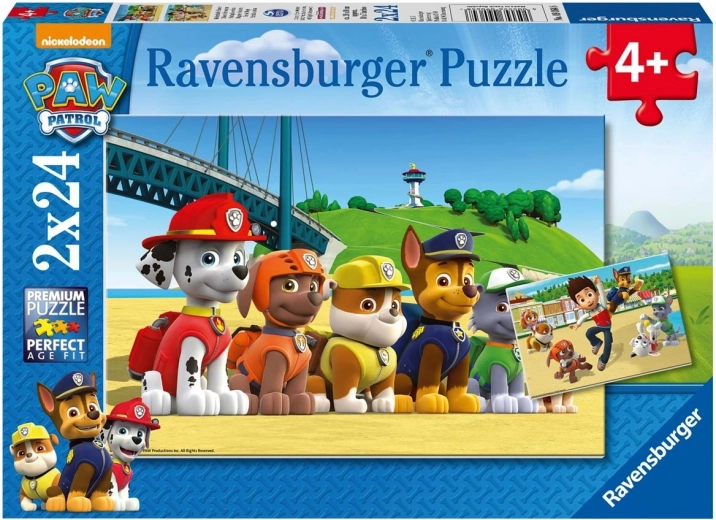 Ravensburger puzzle PAW Patrol echipă 2x24 piese