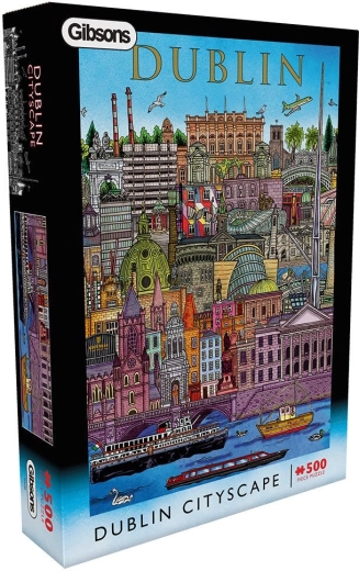 Puzzle Gibsons Vedere asupra Dublinului, 500 de piese