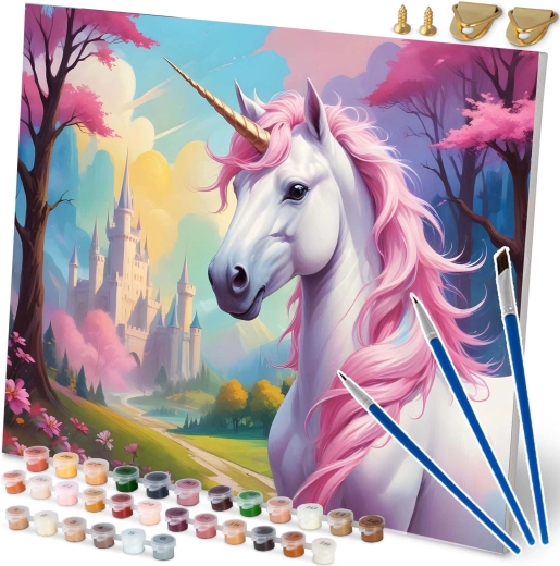Pictură după numere 40 × 50 cm Massido Unicorn