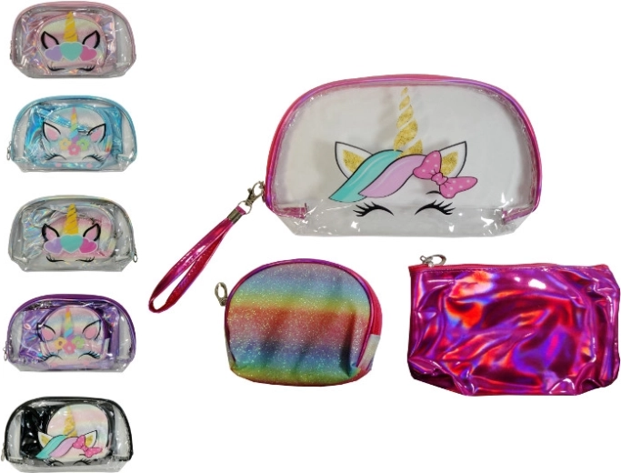 Set de 3 truse cosmetice pentru copii