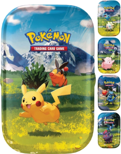 Pokémon TCG Ascended Heroes mini tin (cutie metalică) cu 2 boostere - 1 bucată