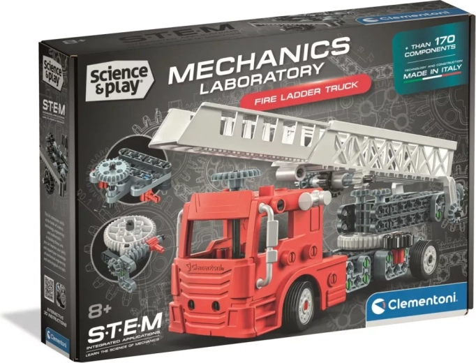 Clementoni Science&Play Laborator mecanic Mașină de pompieri cu scară