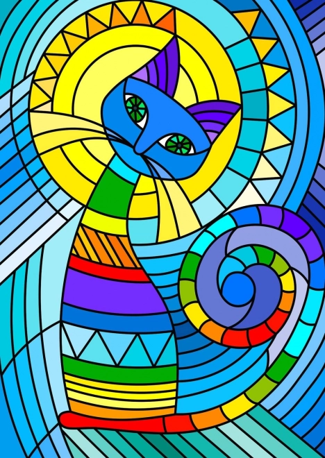 Puzzle ENJOY Pisică ornamentală 1000 piese