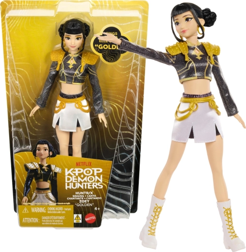 Păpușă de modă cântăreață KPop Demon Hunters HUNTR/X Zoey Golden