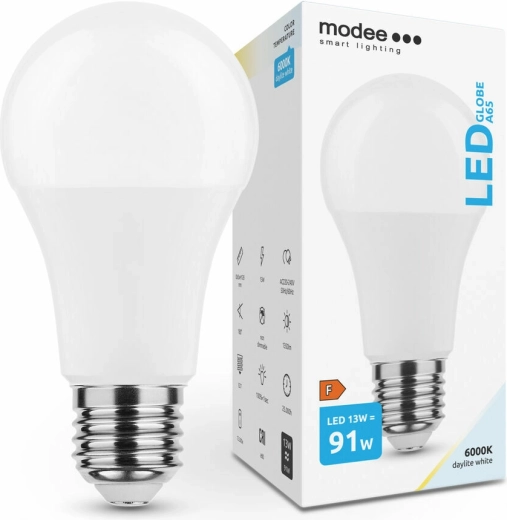Bec LED Modee Smart Lighting Glob E27 13 W alb rece