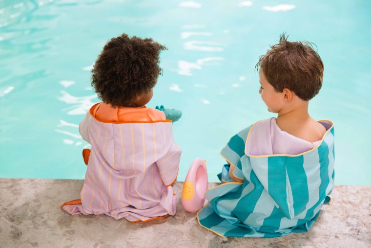 Poncho de plajă pentru copii Quut Lagoon