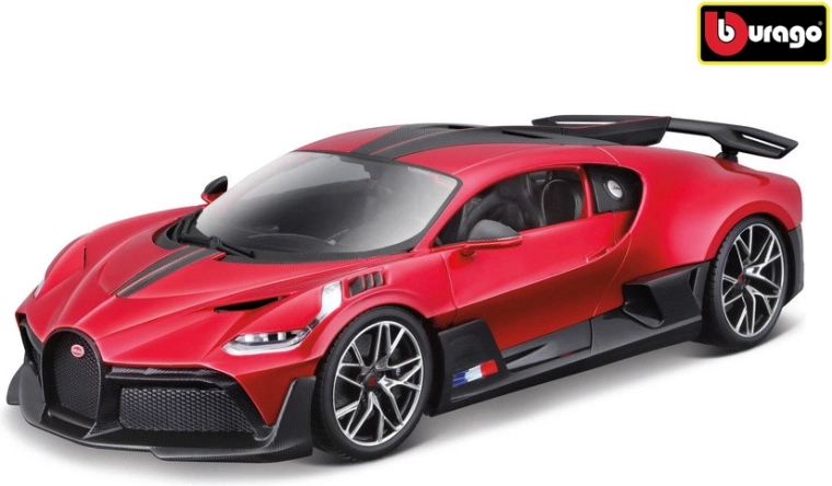 Model de mașină Bugatti Divo la scara 1:18, roșu metalizat