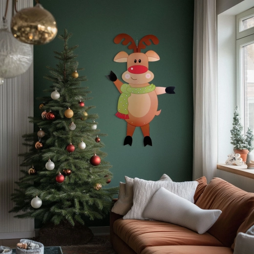 Decorațiune de Crăciun din hârtie, ren, 90 cm