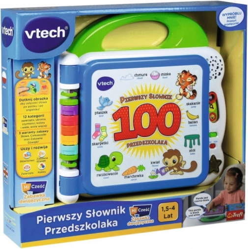 Primul dicționar preșcolar polonez‑englez carte interactivă VTech Trefl