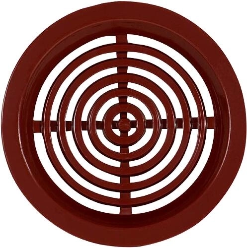 Grilaj de ventilație din plastic 50 mm maro, set 4 buc.