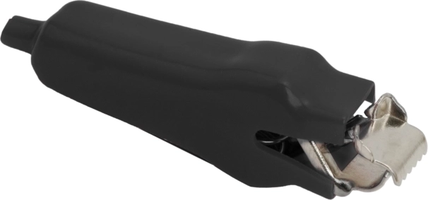 Crocodilă extra mare cu izolație PVC neagră, 70 mm