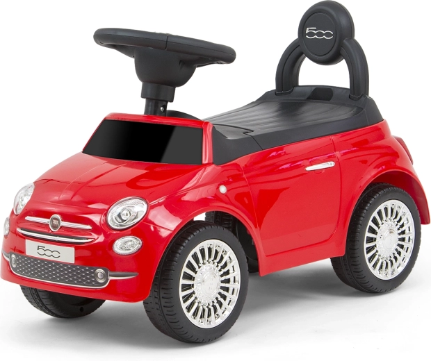 Bicicletă fără pedale pentru copii Milly Mally Fiat 500 roșie