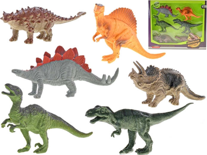 Dinozauri 14–17 cm, set 6 buc.