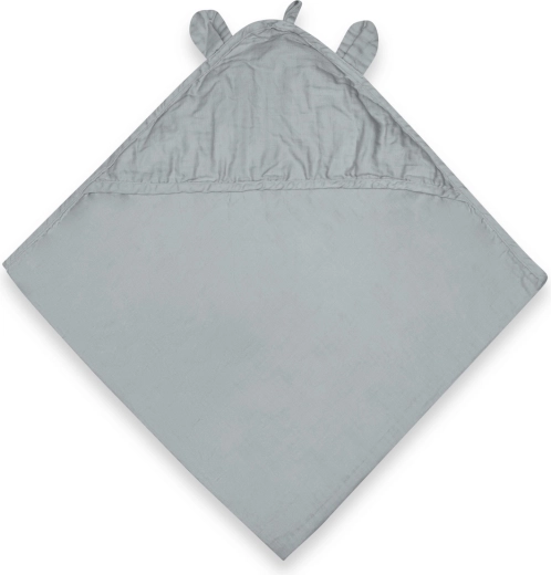 Prosop din muselină cu glugă Nuuuroo Danila dusty blue