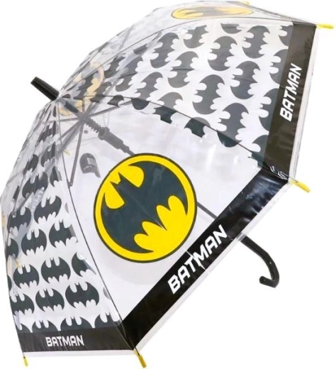 Umbrelă automată transparentă pentru copii Batman