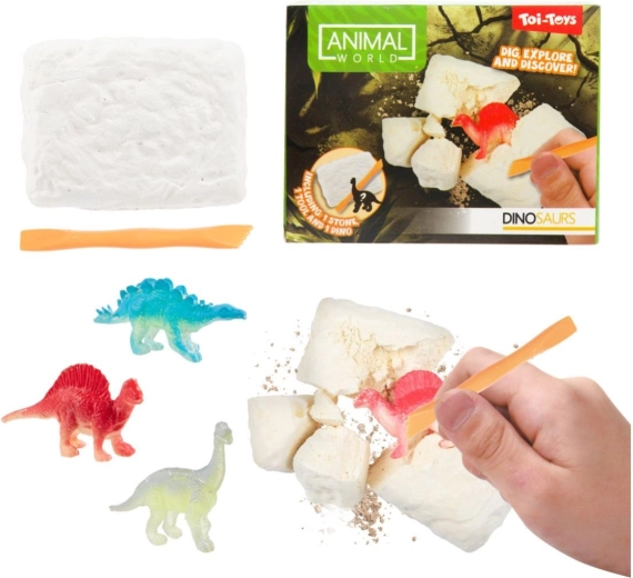 Micul arheolog – săpături cu dinozauri în cutie 9 × 7 × 3 cm