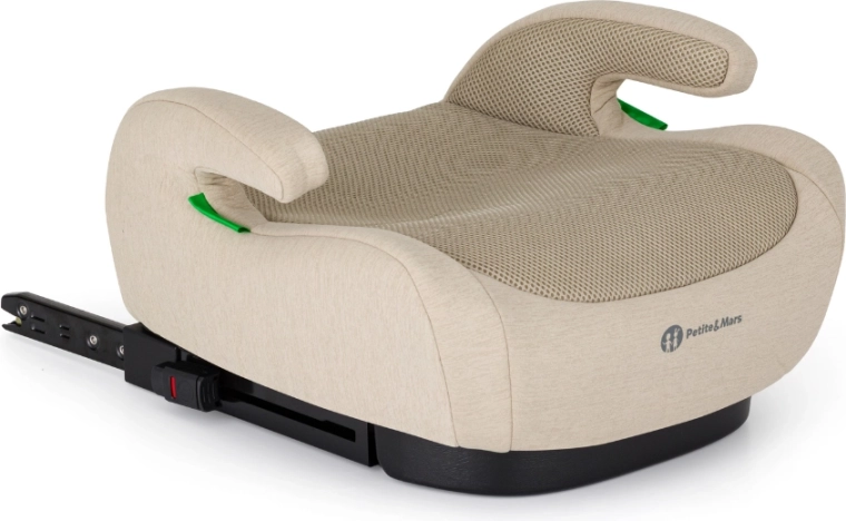 Petite&Mars înălțător auto Optimus Pro i-Size Air sage beige 125–150 cm