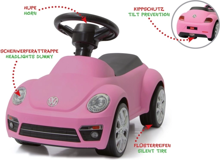 Mașinuță fără pedale Jamara Volkswagen Beetle roz