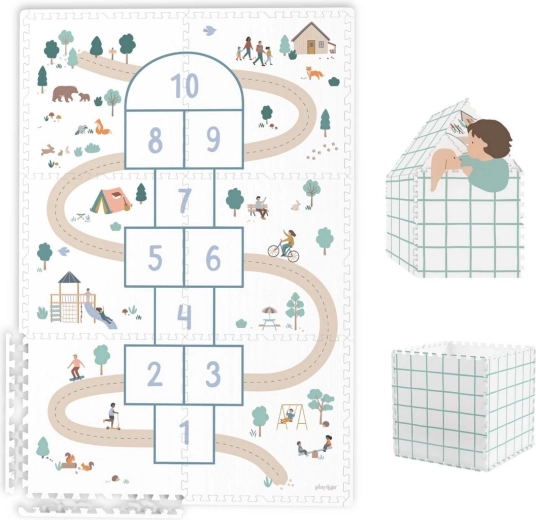 Play&Go Tiloo Eevaa saltea de joacă și căsuță hopscotch