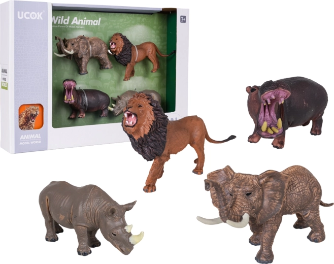 Set de figurine realiste cu animale sălbatice (4 buc.)