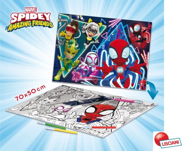 Puzzle de podea reversibil Spidey, 35 de piese