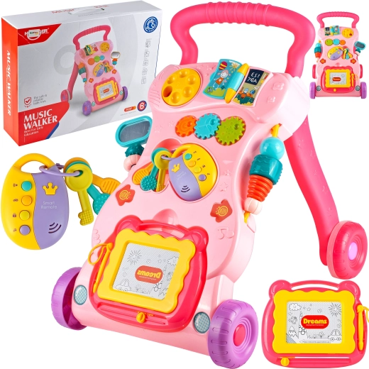 Premergător cu tablă și cheițe roz