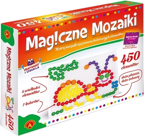 Mozaicuri magice – set educațional creativ 450 buc.