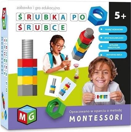 Set Montessori „Șurub cu șurub”