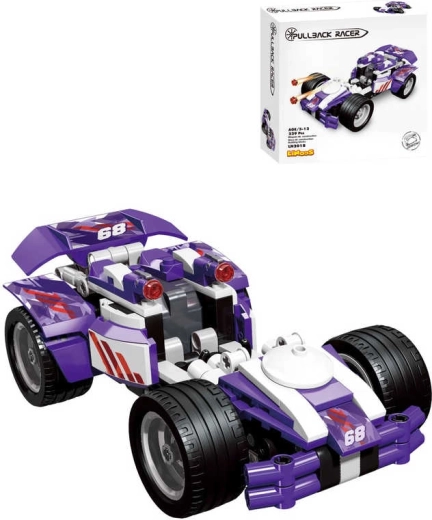 Set de construcție LiNooS mașină sport cu mers înapoi (229 piese)