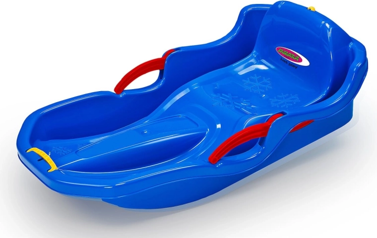Snow Play Bob Comfort 80 cm albastru cu frâne manuale - 1 bucată