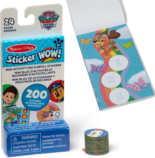 Melissa & Doug Sticker Wow set de rezerve cu autocolante Patrula Cățelușilor (200 buc.)