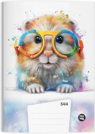 Caiet A5 cu motiv hamster, dictando, 40 file