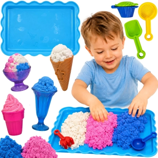 Woopie Sand Fairy nisip kinetic set gelaterie și deserturi 24 piese