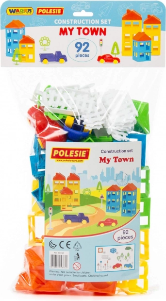 Set de construcție Construiește-ți orașul 92 piese