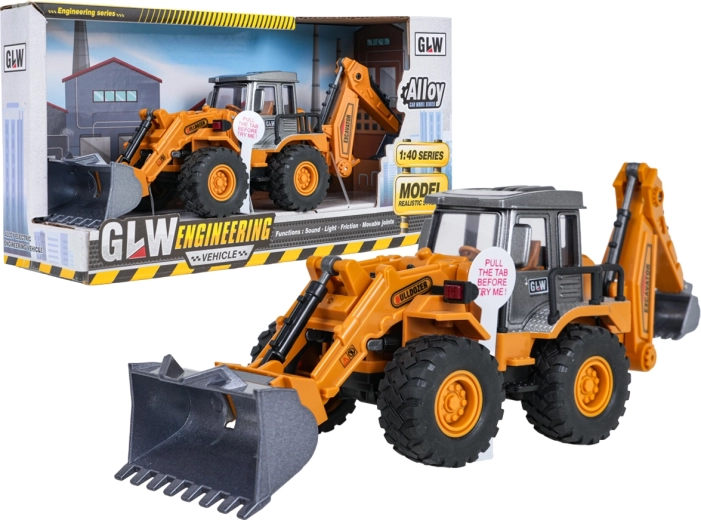 Excavator pentru copii cu lumini și sunete, la scara 1:40
